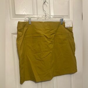 *NWT* Eddie Bauer yellow Horizon skort